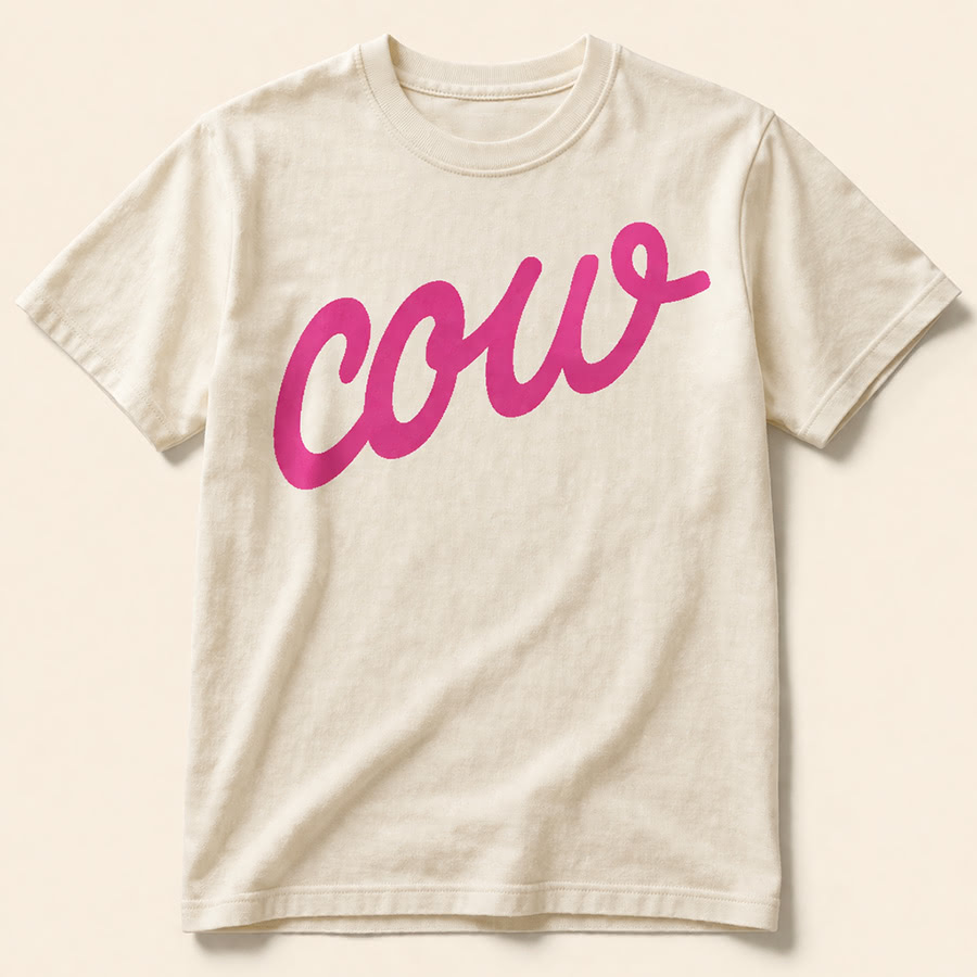 “Cow” Tee